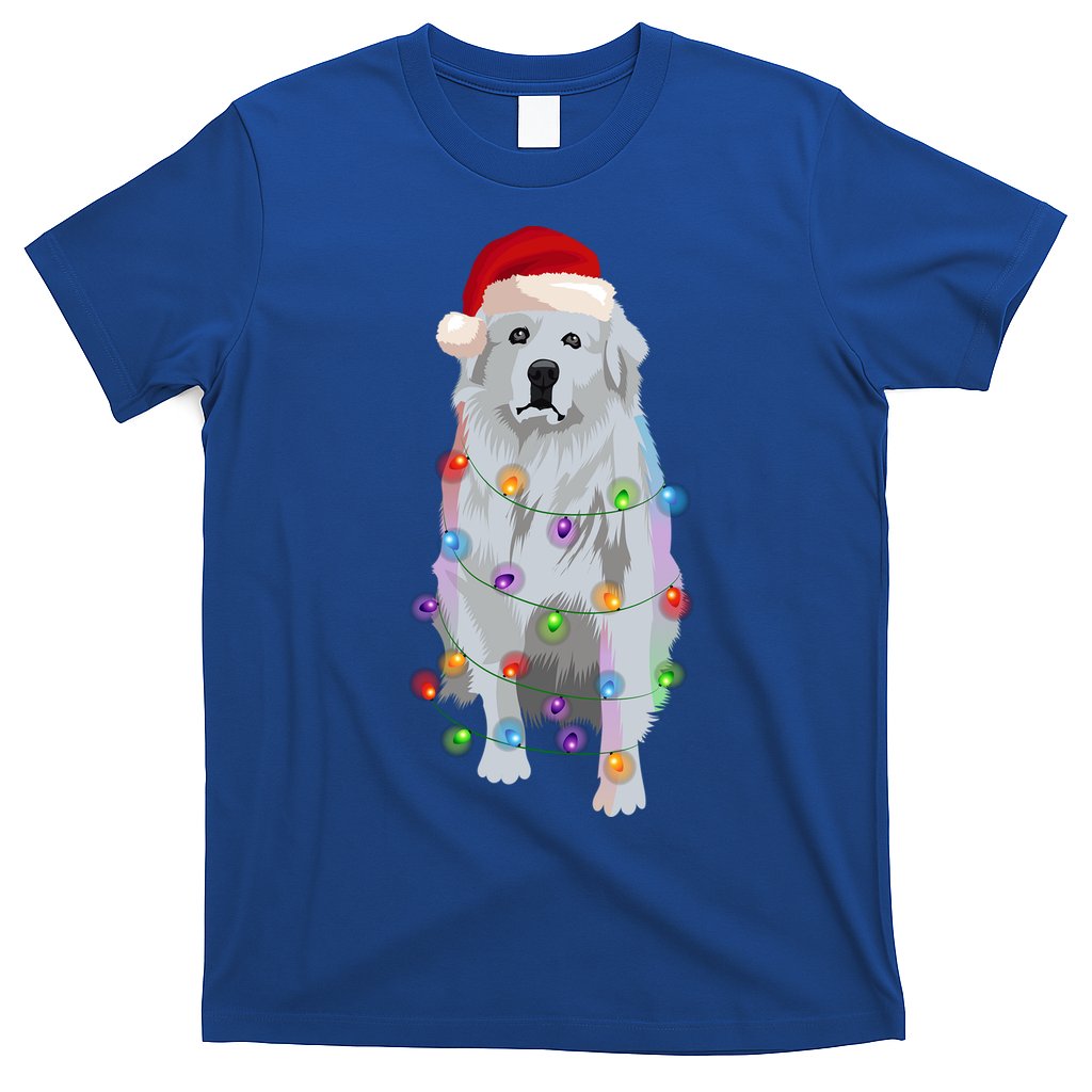 Great Pyrenees Christmas Lights Xmas Patou Pyrenean Gift T-Shirt