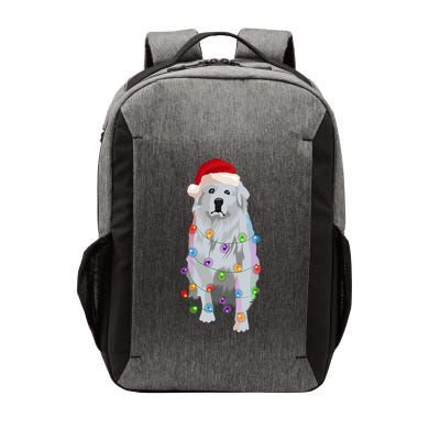 Great Pyrenees Christmas Lights Xmas Patou Pyrenean Gift Vector Backpack
