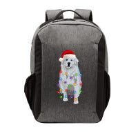 Great Pyrenees Christmas Lights Xmas Patou Pyrenean Gift Vector Backpack