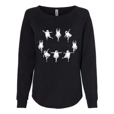 Ghost Pas De BooréE Ballet Dancer Spooky Halloween Womens California Wash Sweatshirt