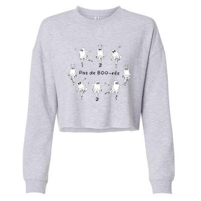 Ghost Pas De BooréE Ballet Dancer Spooky Halloween Cropped Pullover Crew