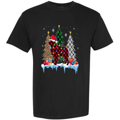 Great Pyrenees Dog Tree Christmas Lights Funny Xmas Pajama Garment-Dyed Heavyweight T-Shirt