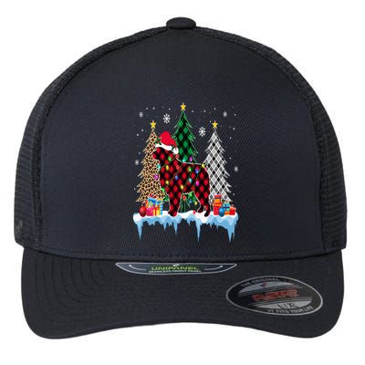 Great Pyrenees Dog Tree Christmas Lights Funny Xmas Pajama Flexfit Unipanel Trucker Cap