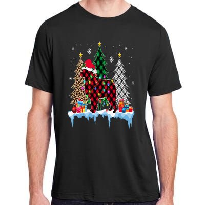 Great Pyrenees Dog Tree Christmas Lights Funny Xmas Pajama Adult ChromaSoft Performance T-Shirt