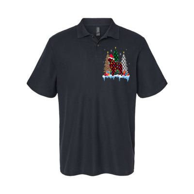 Great Pyrenees Dog Tree Christmas Lights Funny Xmas Pajama Softstyle Adult Sport Polo