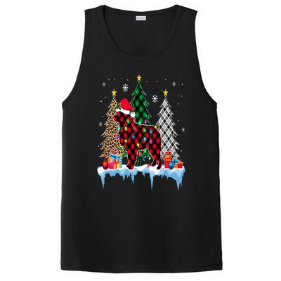 Great Pyrenees Dog Tree Christmas Lights Funny Xmas Pajama PosiCharge Competitor Tank