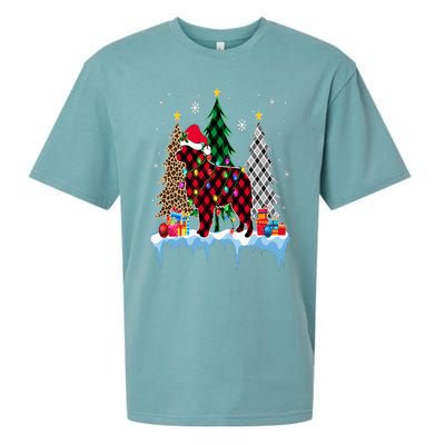 Great Pyrenees Dog Tree Christmas Lights Funny Xmas Pajama Sueded Cloud Jersey T-Shirt