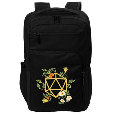 Geeky Polyhedral D20 Dice Set Plant Nerdy Impact Tech Backpack