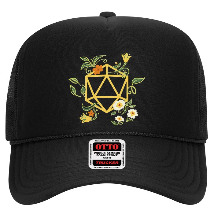 Geeky Polyhedral D20 Dice Set Plant Nerdy Trucker Hat