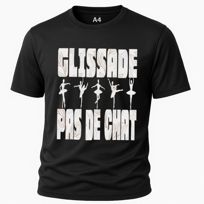 Glissade Pas De Chat Ballet Ballerina Dancer Funny Cooling Performance Crew T-Shirt