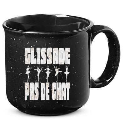 Glissade Pas De Chat Ballet Ballerina Dancer Funny 15oz Campfire Ceramic Mug