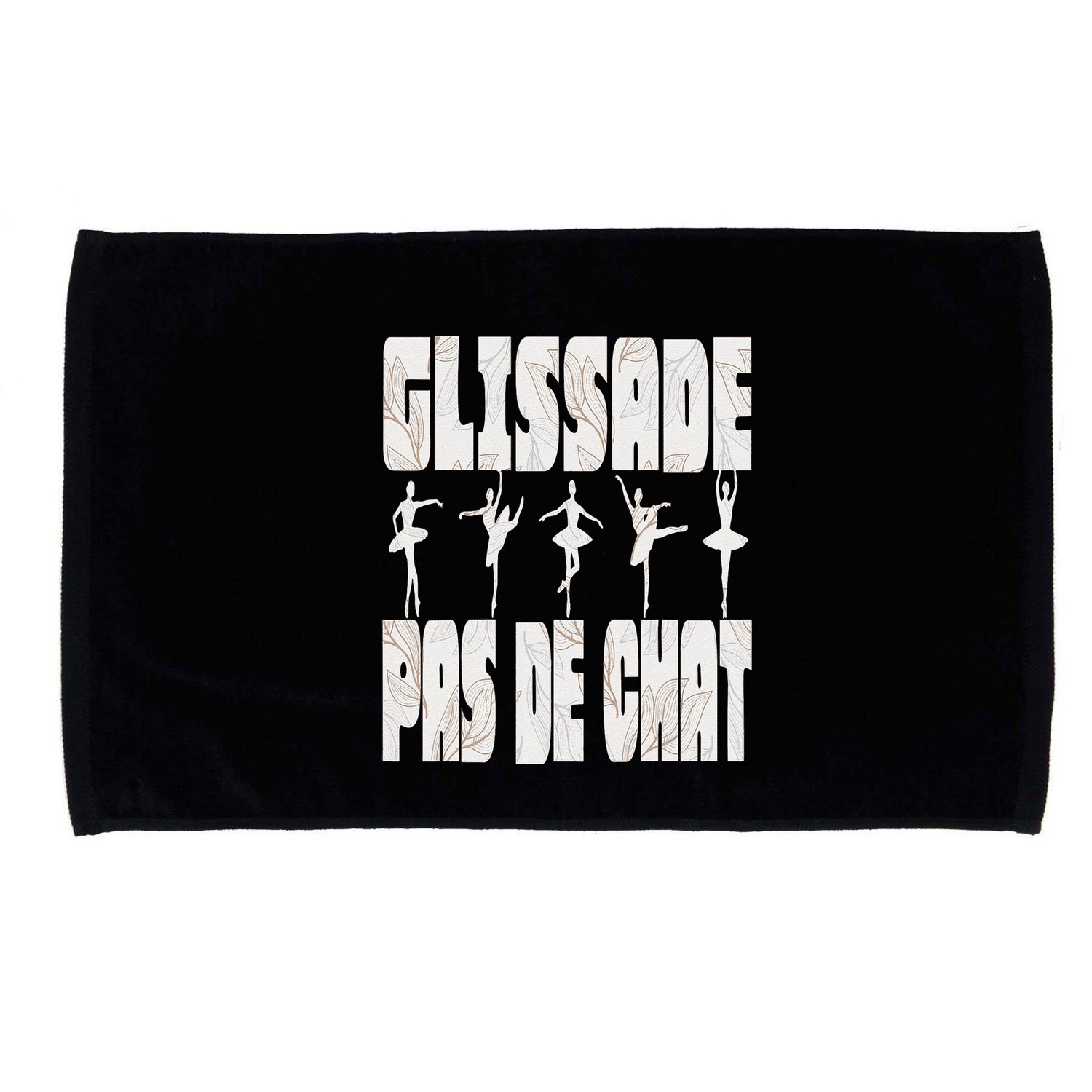 Glissade Pas De Chat Ballet Ballerina Dancer Funny Microfiber Hand Towel