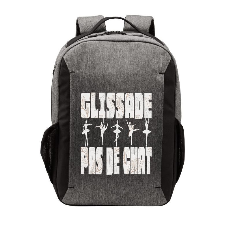 Glissade Pas De Chat Ballet Ballerina Dancer Funny Vector Backpack