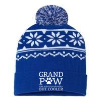 Grand Paw Dog Grandpa Grandpaw Pawpa Dogs Regular But Cooler Meaningful Gift USA-Made Snowflake Beanie