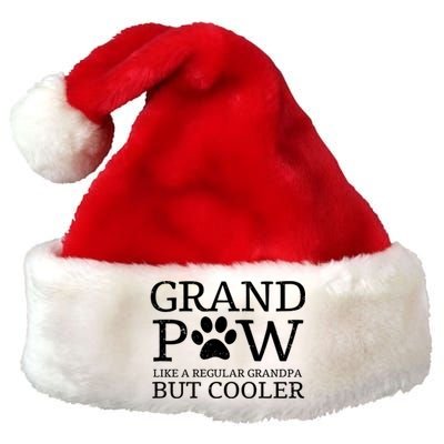 Grand Paw Dog Grandpa Grandpaw Pawpa Dogs Regular But Cooler Meaningful Gift Premium Christmas Santa Hat