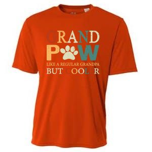 Grand Paw Dog Lover Fathers Day Grandpaw Grandpa Father Gift Cooling Performance Crew T-Shirt