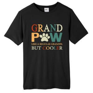 Grand Paw Dog Lover Fathers Day Grandpaw Grandpa Father Gift Tall Fusion ChromaSoft Performance T-Shirt