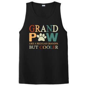 Grand Paw Dog Lover Fathers Day Grandpaw Grandpa Father Gift PosiCharge Competitor Tank