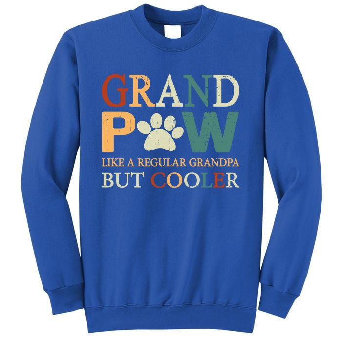 Grand Paw Dog Lover Fathers Day Grandpaw Grandpa Father Gift Sweatshirt