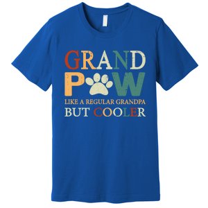 Grand Paw Dog Lover Fathers Day Grandpaw Grandpa Father Gift Premium T-Shirt