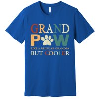 Grand Paw Dog Lover Fathers Day Grandpaw Grandpa Father Gift Premium T-Shirt