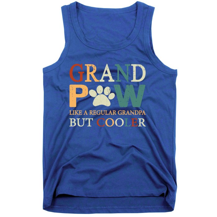 Grand Paw Dog Lover Fathers Day Grandpaw Grandpa Father Gift Tank Top