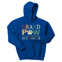 Grand Paw Dog Lover Fathers Day Grandpaw Grandpa Father Gift Kids Hoodie