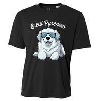 Great Pyrenees Dog With Sunglasses Cool Great Pyrenees Cooling Performance Crew T-Shirt