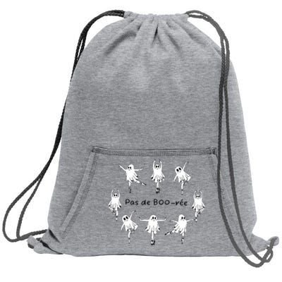 Ghost Pas De Boo RéE Ballet Dancer Spooky Halloween Sweatshirt Cinch Pack Bag