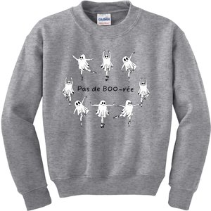 Ghost Pas De Boo RéE Ballet Dancer Spooky Halloween Kids Sweatshirt