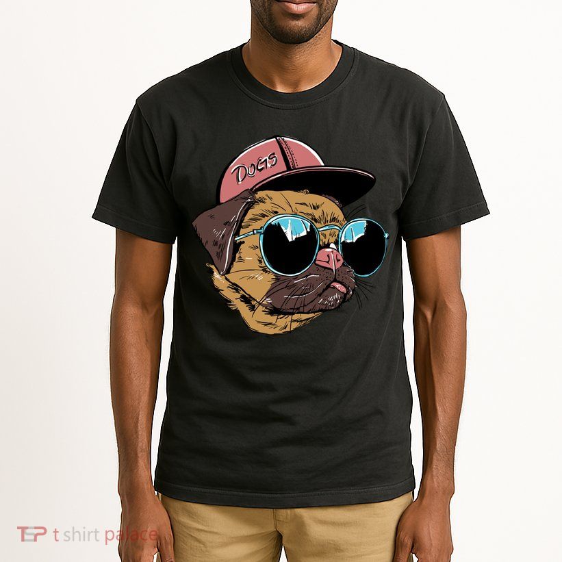 Gangster Pug Dog Hipster Cool Shades Tall T-Shirt