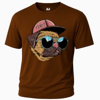 Gangster Pug Dog Hipster Cool Shades Cooling Performance Crew T-Shirt