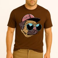 Gangster Pug Dog Hipster Cool Shades Cooling Performance Crew T-Shirt