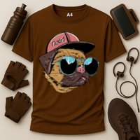 Gangster Pug Dog Hipster Cool Shades Cooling Performance Crew T-Shirt