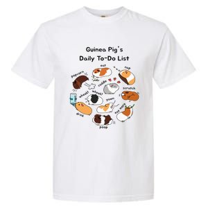 Guinea Pig Daily Todo List Funny Cute Guinea Pig Lover Garment-Dyed Heavyweight T-Shirt