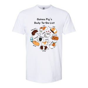 Guinea Pig Daily Todo List Funny Cute Guinea Pig Lover Softstyle CVC T-Shirt