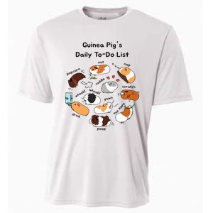 Guinea Pig Daily Todo List Funny Cute Guinea Pig Lover Cooling Performance Crew T-Shirt