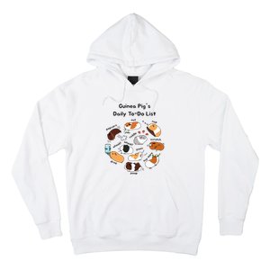 Guinea Pig Daily Todo List Funny Cute Guinea Pig Lover Hoodie