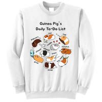 Guinea Pig Daily Todo List Funny Cute Guinea Pig Lover Sweatshirt