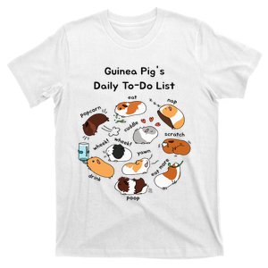 Guinea Pig Daily Todo List Funny Cute Guinea Pig Lover T-Shirt