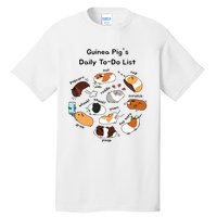 Guinea Pig Daily Todo List Funny Cute Guinea Pig Lover Tall T-Shirt