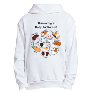 Guinea Pig Daily Todo List Funny Cute Guinea Pig Lover Urban Pullover Hoodie