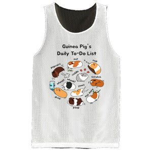 Guinea Pig Daily Todo List Funny Cute Guinea Pig Lover Mesh Reversible Basketball Jersey Tank