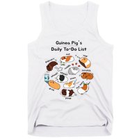 Guinea Pig Daily Todo List Funny Cute Guinea Pig Lover Tank Top