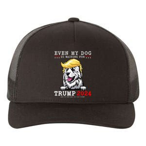 Great Pyrenees Dog Even My Dog Is Waiting For Trump 2024 Yupoong Adult 5-Panel Trucker Hat