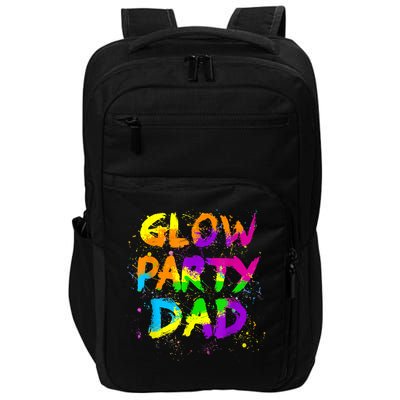Glow Party Dad Splatter Effect 80 Theme Color Birthday Party Impact Tech Backpack