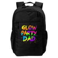 Glow Party Dad Splatter Effect 80 Theme Color Birthday Party Backpack