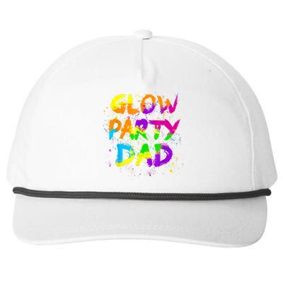 Glow Party Dad Splatter Effect 80 Theme Color Birthday Party Snapback Five-Panel Rope Hat