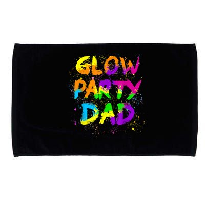 Glow Party Dad Splatter Effect 80 Theme Color Birthday Party Microfiber Hand Towel