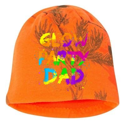 Glow Party Dad Splatter Effect 80 Theme Color Birthday Party Kati - Camo Knit Beanie